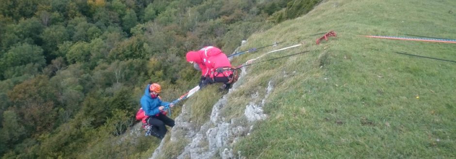 Rope rescue on Scout Scar